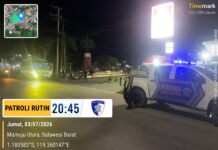 Blue Light Patrol Satlantas Polres Pasangkayu, Hadirkan Rasa Aman bagi Masyarakat di Malam Hari