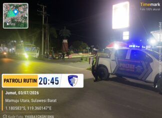 Blue Light Patrol Satlantas Polres Pasangkayu, Hadirkan Rasa Aman bagi Masyarakat di Malam Hari
