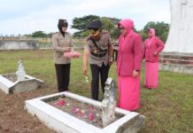 Kapolres Pasangkayu Pimpin Ziarah Makam Pahlawan, Wujud Penghormatan Polri pada Hari Bhayangkara Ke-80