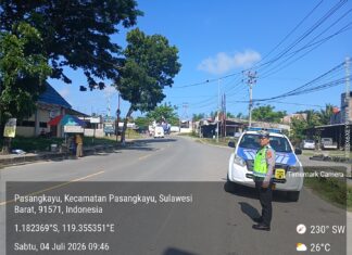 Sat Lantas Polres Pasangkayu Gencarkan Patroli Rutin, Wujudkan Jalan Aman, Tertib, dan Bebas Gangguan