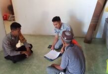 Bhabinkamtibmas Polsek Sarudu Dampingi Jasa Raharja Edukasi Santunan kepada Ahli Waris Korban Kecelakaan