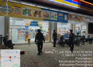 Polres Pasangkayu Perketat Patroli Malam, Cegah Kriminalitas dan Wujudkan Rasa Aman bagi Masyarakat