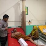 Bhabinkamtibmas Polsek Bambalamotu Sambangi Korban Serangan Buaya di Pantai Pangiang,