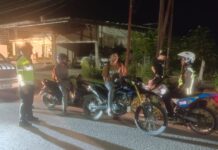 Polres Pasangkayu Tertibkan Knalpot Brong, 10 Sepeda Motor Diamankan dalam Patroli Malam