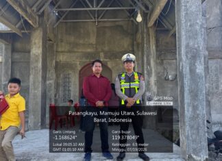 Pastikan Ibadah Minggu Berjalan Aman, Satlantas Polres Pasangkayu Intensifkan Patroli Gereja