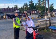 Satlantas Polres Pasangkayu Edukasi Pengguna Sepeda Listrik, Tekankan Keselamatan dan Kepatuhan Aturan Berlalu Lintas