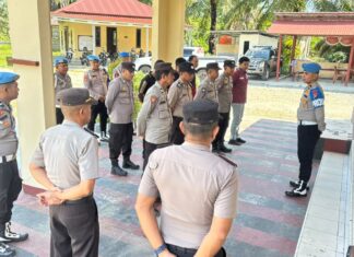 Bidpropam Polda Sulbar Laksanakan Gaktiblin di Polsek Sarudu