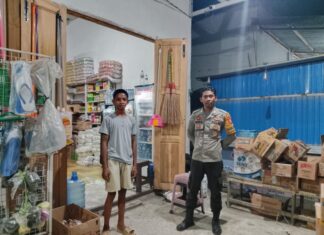 Patroli Malam Polsek Bambalamotu, Wujud Kehadiran Polri Menjaga Rasa Aman Masyarakat