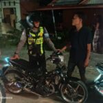 Satlantas Polres Pasangkayu Sikat 8 Motor Knalpot Brong dalam Razia Malam