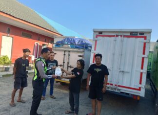 Polantas Karib Sambangi Kelompok Angkutan Barang, Tekankan Keselamatan dan Bahaya ODOL