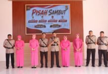 Kapolres Pasangkayu Pimpin Pisah Sambut Sejumlah Pejabat Utama dan Kapolsek Bambalamotu