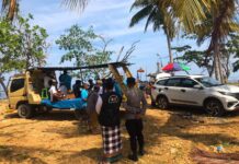 Bhabinkamtibmas Polsek Pasangkayu Amankan Kegiatan Melasti Umat Hindu di Desa Martasar