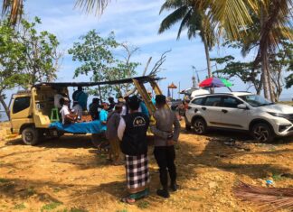 Bhabinkamtibmas Polsek Pasangkayu Amankan Kegiatan Melasti Umat Hindu di Desa Martasar