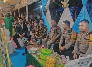Kapolsek Bambalamotu Amankan Pesta Pernikahan Warga dan Sampaikan Imbauan Kamtibmas