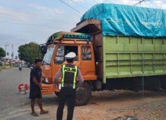 Polantas Karib Rangkul Sopir Angkutan Barang, Bangun Keselamatan Berlalu Lintas di Pasangkayu