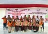 Semarak HUT Pramuka ke-65, Bhabinkamtibmas Hadiri Apel Besar dan Latihan Gabungan V Kwartir Ranting Pedongga