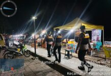 Malam Hari Tetap Siaga, Sat Samapta Polres Pasangkayu Pastikan Kamtibmas Kondusif