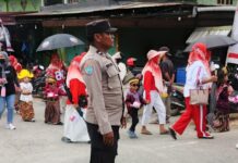 Polsek Baras Amankan Karnaval Semarak HUT RI ke-81, Arus Lalu Lintas Tetap Lancar