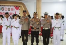 Kapolres Pasangkayu Hadiri Pengukuhan Paskibraka Kabupaten Pasangkayu Tahun 2026