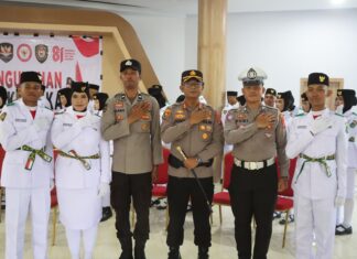 Kapolres Pasangkayu Hadiri Pengukuhan Paskibraka Kabupaten Pasangkayu Tahun 2026