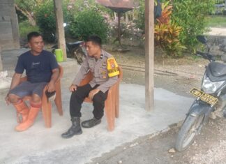 Bhabinkamtibmas Polsek Baras Sambangi Warga, Perkuat Sinergitas Jaga Kamtibmas di Desa Bajawali