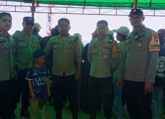 Polsek Bambalamotu Pastikan Balabonda Katintin Race Seri II Berlangsung Aman dan Lancar
