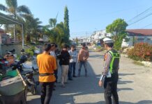 Polantas KARIB Rangkul Ojol dan Kurir, Dorong Keselamatan Berlalu Lintas di Pasangkayu