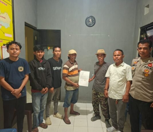 Polsek Baras Mediasi Dugaan Pengancaman, Kedua Pihak Sepakat Berdamai