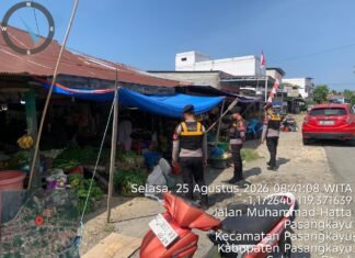 Patroli Pagi Sat Samapta Polres Pasangkayu Sasar Sejumlah Titik Rawan, Situasi Wilayah Tetap Kondusif
