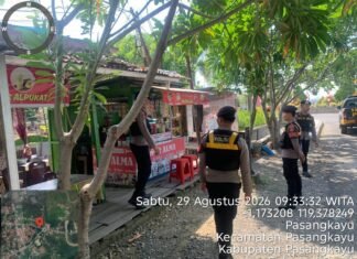 Patroli Pagi Sat Samapta Polres Pasangkayu, Hadir Jaga Keamanan dan Kenyamanan Warga