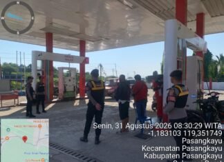 Patroli Pagi Sat Samapta Polres Pasangkayu, Wujudkan Situasi Kamtibmas Yang Aman Dan Kondusif