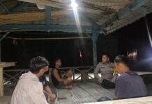 Bhabinkamtibmas Polsek Bambalamotu Perkuat Siskamling, Wujudkan Kamtibmas Aman dan Kondusif