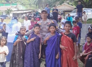 33 Anak Tersenyum di Hari Istimewa, Polsek Pasangkayu Kawal Sunatan Massal dan Bakti Sosial di Desa Ako