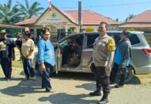 Bhabinkamtibmas Polsek Baras Dampingi Korban Penganiayaan, Pastikan Penanganan Berjalan Aman