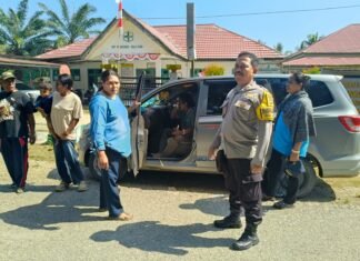Bhabinkamtibmas Polsek Baras Dampingi Korban Penganiayaan, Pastikan Penanganan Berjalan Aman