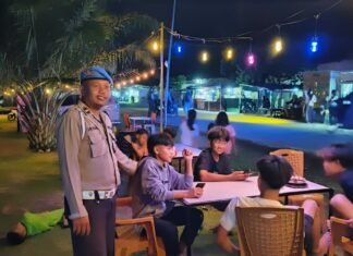 Patroli Blue Light Polsek Sarudu, Polisi Hadir Jaga Kamtibmas di Malam Hari
