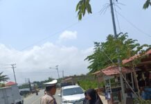 Unit Kamsel Sat Lantas Polres Pasangkayu Gencarkan Sosialisasi Keselamatan Berlalu Lintas kepada Masyarakat