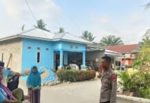 Jaga Hutan dan Lahan Tetap Aman, Bhabinkamtibmas Ajak Warga Sarudu Waspadai Karhutla