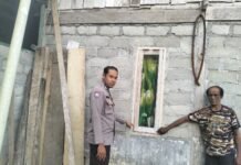 Bhabinkamtibmas Polsek Baras Gerak Cepat Datangi TKP Dugaan Pencurian Kios Warga di Karave