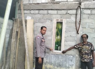 Bhabinkamtibmas Polsek Baras Gerak Cepat Datangi TKP Dugaan Pencurian Kios Warga di Karave