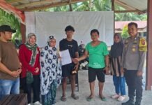 Bhabinkamtibmas Desa Sarasa Tempuh Problem Solving, Dugaan Penganiayaan Berakhir Damai