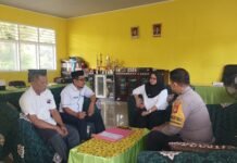 Tak Ingin Ada Anak Kehilangan Masa Depan, Bhabinkamtibmas Koordinasi dengan SMPN 2 Bambalamotu