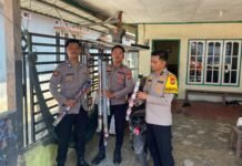 Tindak Lanjuti Aduan Warga, Pamapta Polres Pasangkayu Amankan 7 Meriam Spirtus di Anjungan Vovasanggayu