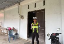 Pastikan Ibadah Minggu Aman dan Lancar, Satlantas Polres Pasangkayu Intensifkan Patroli Gereja
