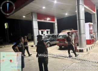 Sat Samapta Polres Pasangkayu Gelar Patroli Malam, Imbau Masyarakat Tingkatkan Kewaspadaan