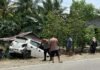 Bhabinkamtibmas Polsek Bambalamotu Sigap Atur Lalu Lintas dan Mediasi Kecelakaan.