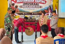 Polsek Baras Hadiri Musran Pramuka 2026, Dorong Penguatan Sinergi dan Pembinaan Generasi Muda