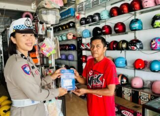 Sat Lantas Polres Pasangkayu Gandeng Pemilik Toko Helm, Kampanyekan Helm SNI Demi Keselamatan Pengendara