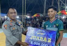 Kapolsek Bambalamotu Kawal Final Maponu Cup II 2026, Pertandingan Berlangsung Aman dan Kondusif