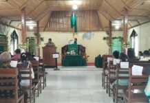 Minggu Kasih Polsek Baras, Tampung Keluhan Jemaat dan Ajak Warga Bersama Jaga Kamtibmas